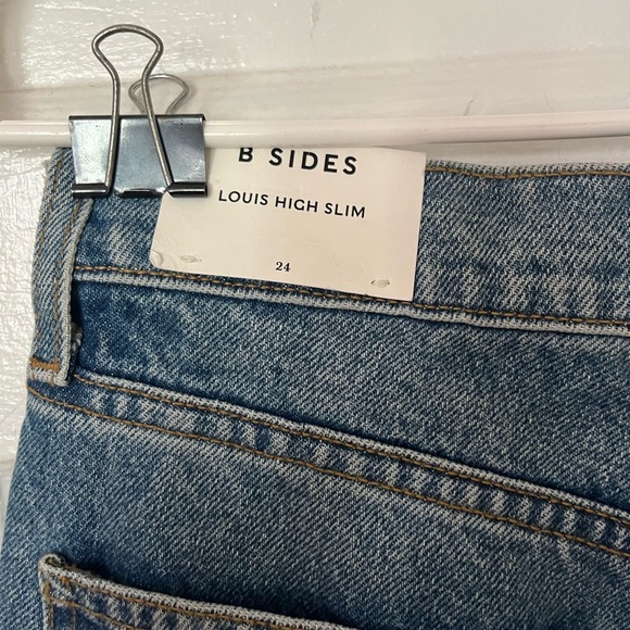 SOLD EB NWT B Sides Louis High Slim Denim Blue Jeans sz 24 - Picture 5 of 9